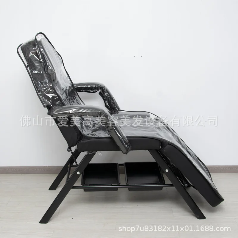 Clear PVC Massage Bed Cover Folding Waterproof Beauty Table Protector for Spa Salon Office Easy Cleaning