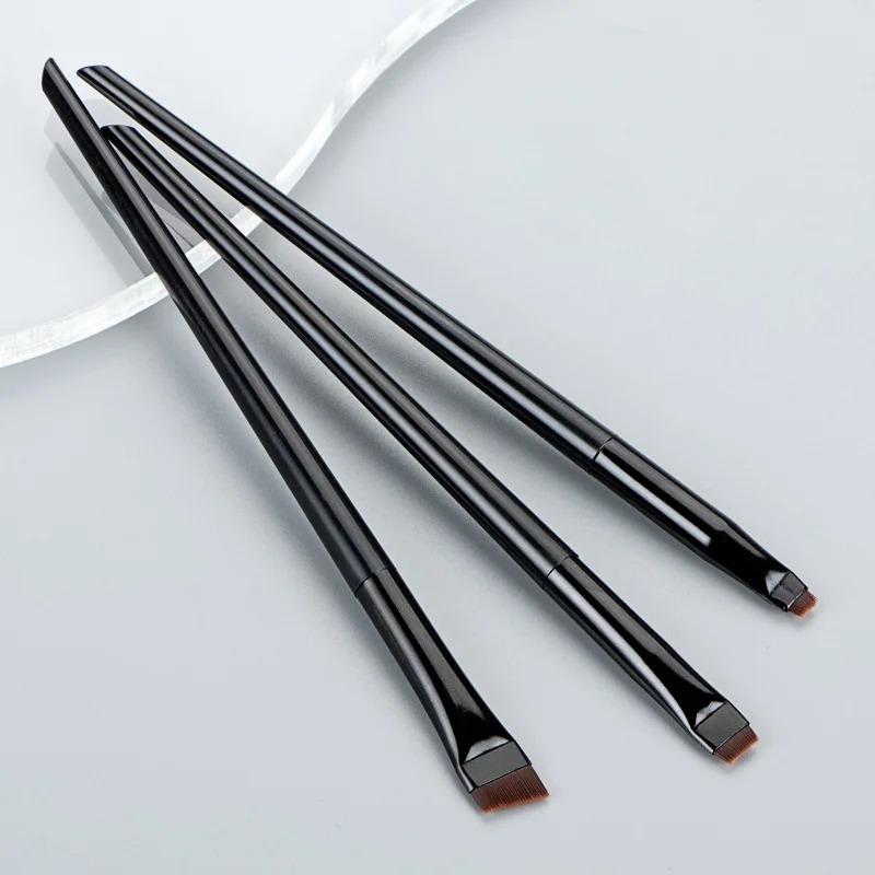 3pcs/set Blade Eyeliner Brush Eyebrow Brush Portable Flat Fine Eye Liner Brow Contour Makeup Brushes Makeup Tool image 5