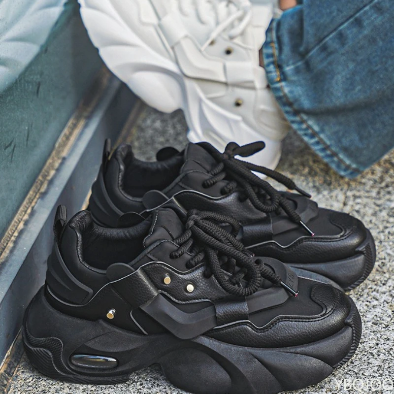 남성용 신발 봄 가을 신상 캐주얼 편안한 스포츠 심플 내구성 두꺼운 밑창 키높이 신발