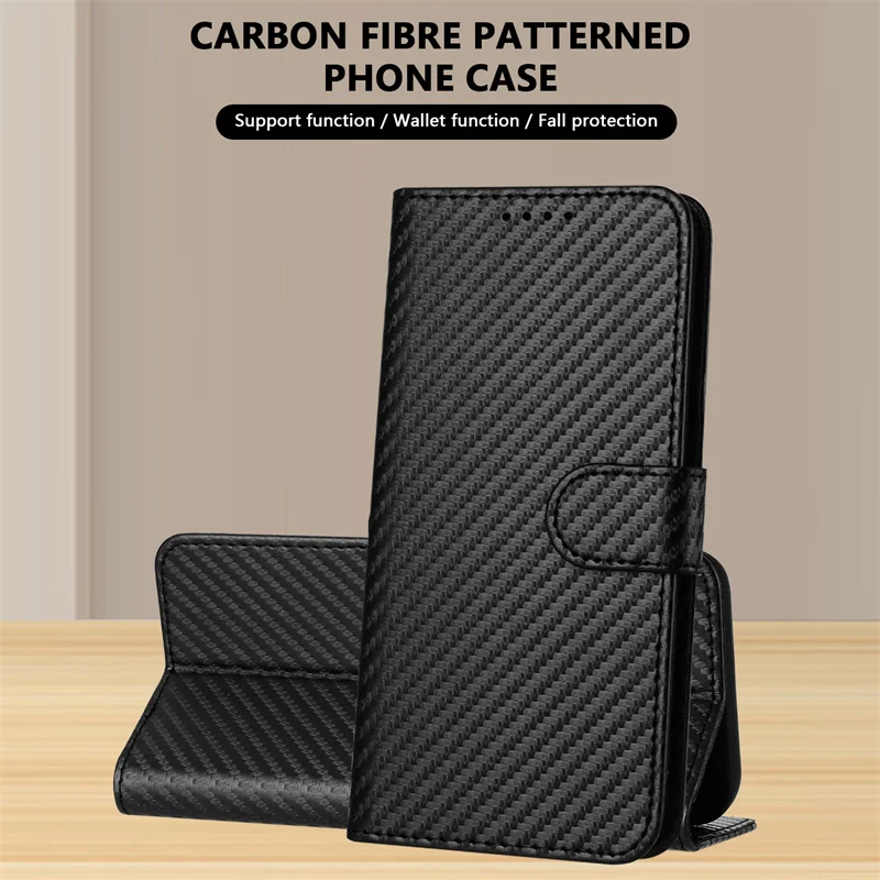 Carbon Fiber Phone Cover for Huawei Y9 Y7 Y6 2019 Y5p Huawei P Smart Z nova 3i JKM-LX1 Leather Magnetic Card Holder Wallet Cases