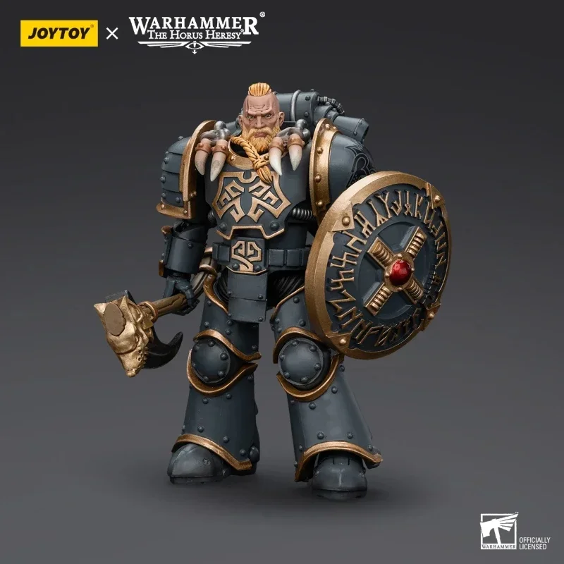 JOYTOY Warhammer 30k 1/18 Action Figures Space Wolves Grey Slayer Pack Collection Model Anime Legion Joint Movable Toys Gift