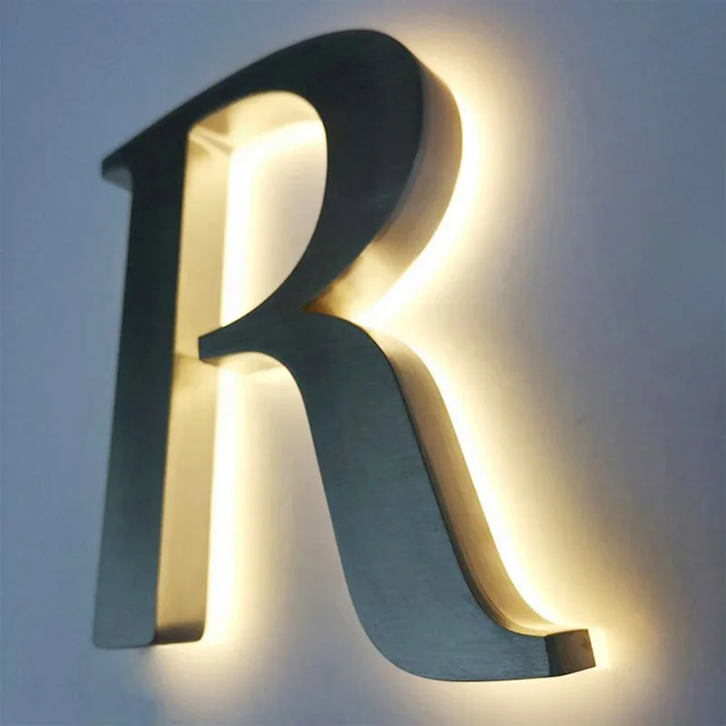 3d Channel Letters Signage retroilluminato Led personaggio luminoso