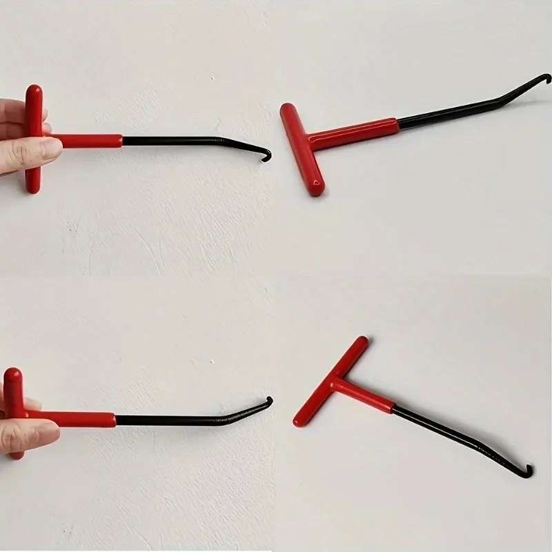 1-5Pcs Exhaust Spring Puller Tool Snowmobile ATV Motorcycle Muffler Exhaust Stand Removal Tool T-Handle Type With Rubber Coating