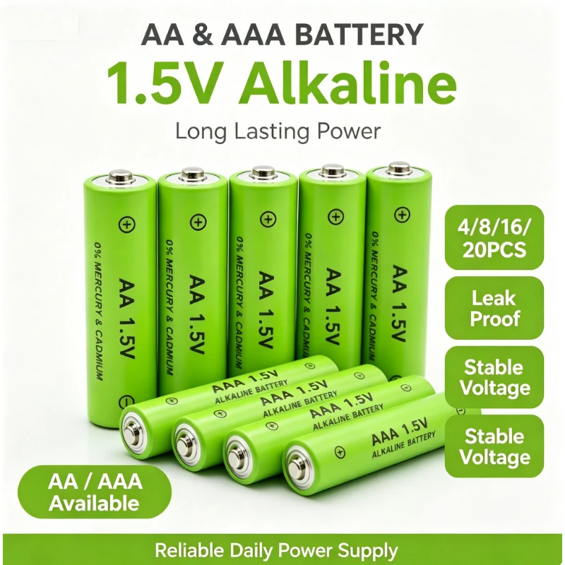 Universal Replacement 1.5V NiMH Batteries AA AAA 4800mAh 3800mAh Rechargeable Cells for Toys Mice Clocks Office Devices