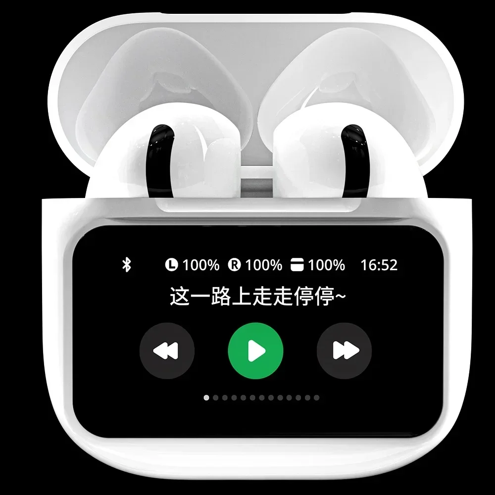 A11 TWS wireless earphones with touch LCD screen ENC noise reduction super bass high sound quality and long battery life