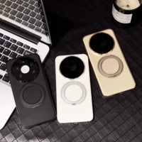 Fashion Solid Color Leather Phone Case for Huawei Mate 80 Pro Mate 80 Pro Max with Magnetic 360 ° Rotating Stand