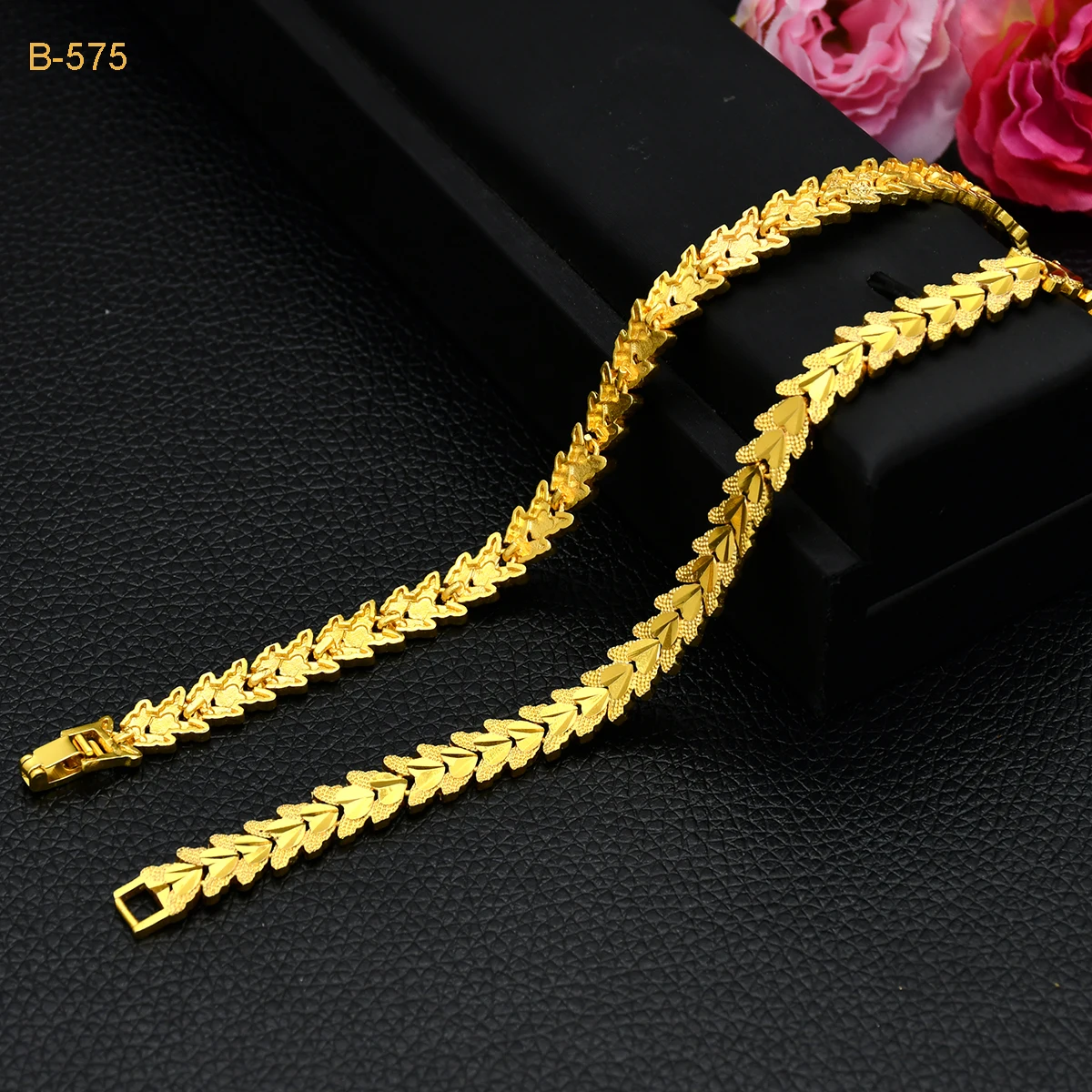 New Africa Indian Gold Plated Chain Bracelets For Lady Wedding Bride Dubai Hawaiian Leaf Bangles Jewelry Party Wholesale Gifts