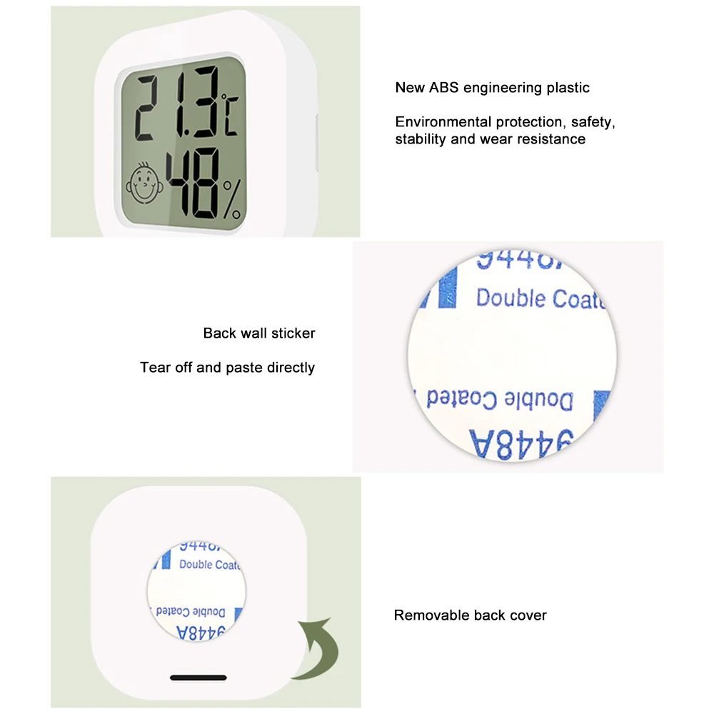 Nuovo termometro intelligente igrometro LCD Digital Indoor Room misuratore elettronico di umidità della temperatura misuratore del sensore stazione