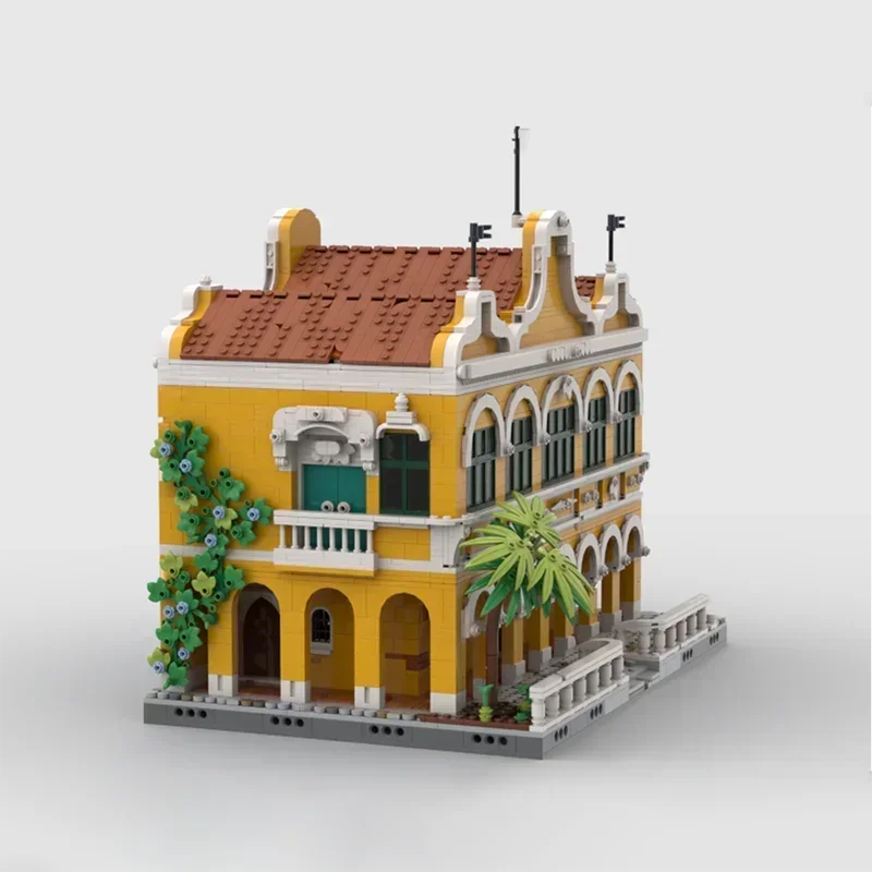 Pirates Model Moc Building Blocks Customs House Technical Street View Bricks DIY Assembly Construction Toy Holiday Gift