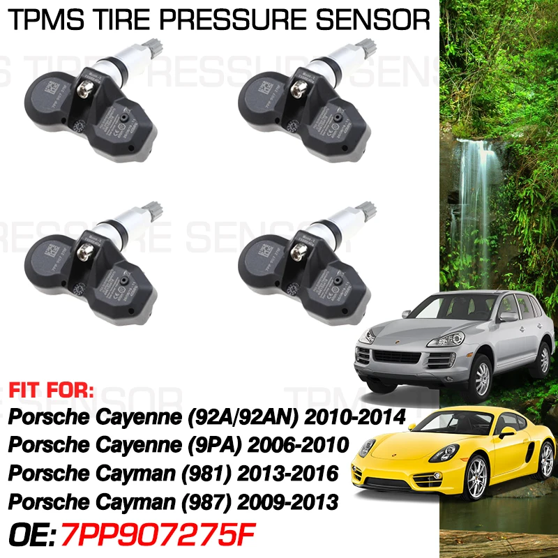 For Porsche Cayenne 92A 2010-2014 Porsche Cayenne 9PA 2006-2010 Porsche Cayman 2009-2016 433MHz Tire Pressure Monitor 7PP907275F