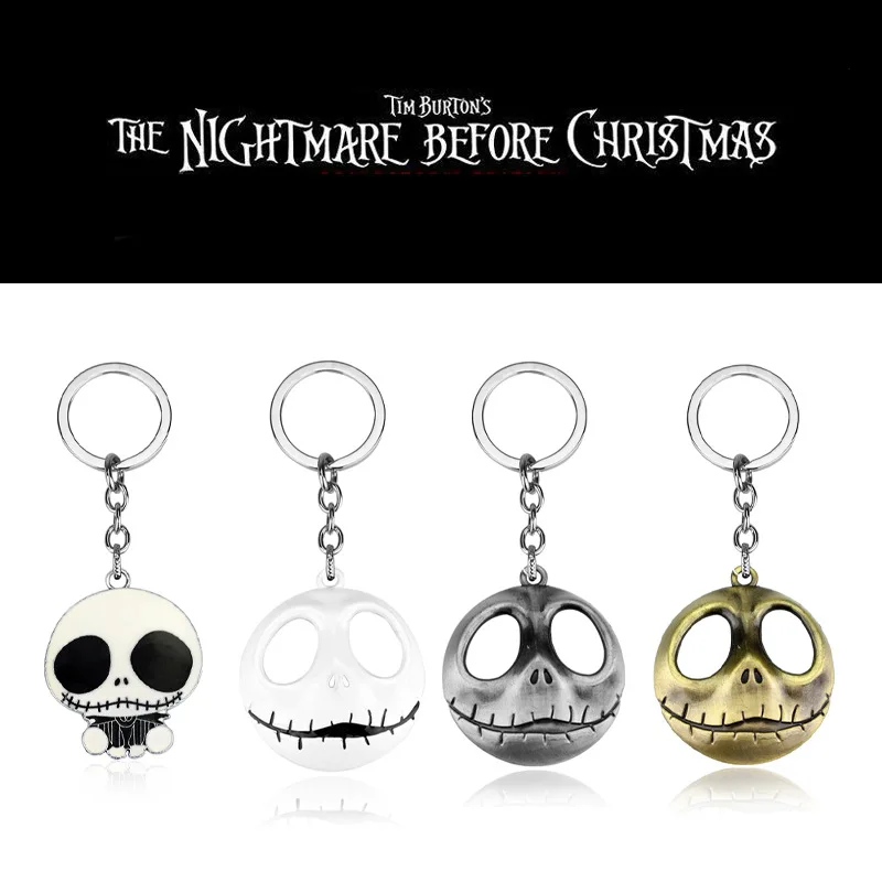 

Hot Disney Creative Christmas Eve Horror Skull Car Accessories Cartoon Spot School Bag Pendant Key Ring Pendant Small Gift