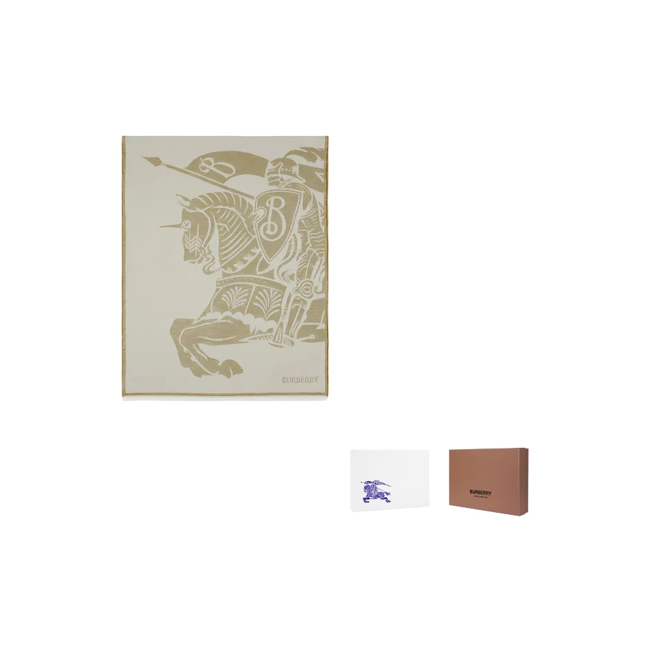 Cachecol Desfiado com Logo Jacquard da Burberry