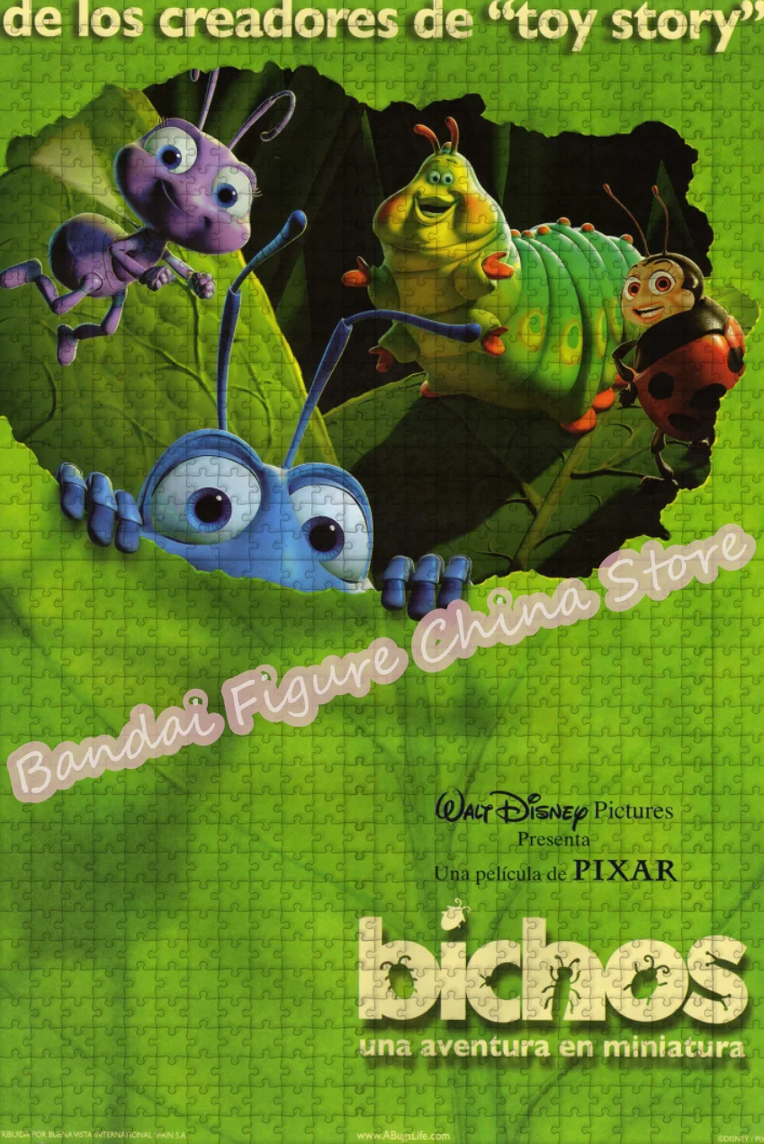 Disney Cartoon Print Puzzle A Bug's Life 300/500/1000 Pieces Jigsaw Puzzles Family Game Decompress Educational Toys Gifts