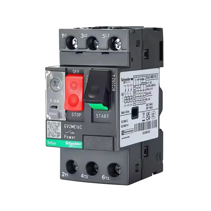 Schneider Motor Circuit Breaker Switch Button GV2-ME01C/02C/03C/04C/05C/06C/07C/08C/10C/14C/16C/20C/21C/22C/32C GV2ME 0.1A-32A