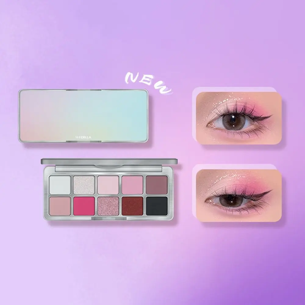 

New Multifunctional Pearlescent Palette Matte Ten-color Blue Eyeshadow Palette Fine Shimmer Eye Makeup Eyeshadow