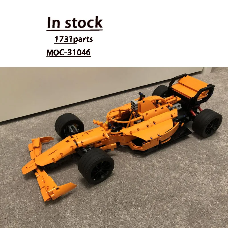 MOC-31046 classique nouveau modèle de bloc de construction de course de supercar de sport emblématique, 1731 pièces, cadeau de jouet d'anniversaire pour enfants garçons