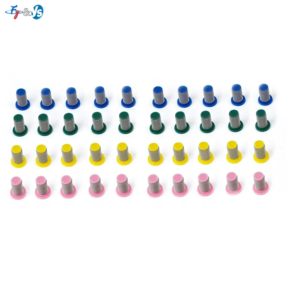 20PCS Stainless Steel Nozzle Filter Screen Agricultural Sprayer Filter Cartridge Anti Drip Spray Tip Strainer for Farm Drone