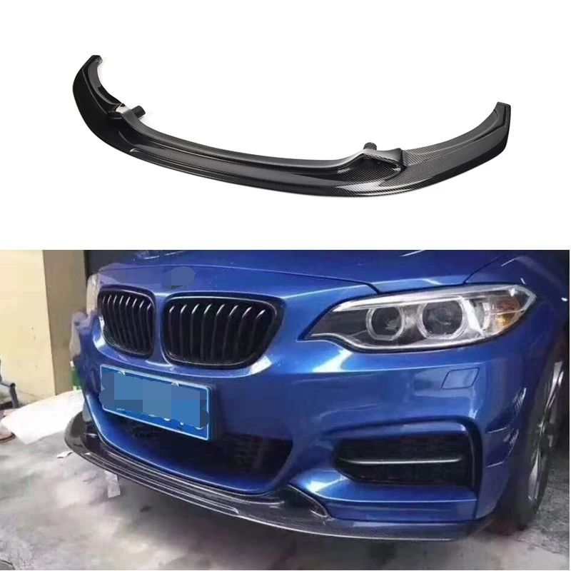 EXOT Carbon Fiber Car Front Bumper Lip Splitter Diffuser Lip For BMW F22 M2 M235i 2 Series 2012 2013 2014 2015 2016 2017 2018