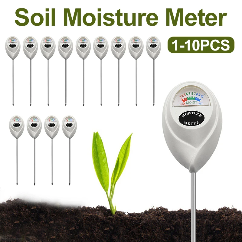 Soil Moisture Sensor Meter Detector Metal Probe Gardening Plant Flower Water Analyzer Test Instrument Hygrometer Tool