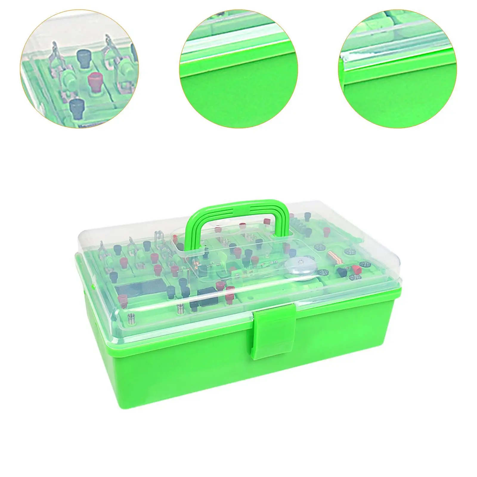 Physics Science Lab Learning Circuit Kit Portable Electricity Experiment Set for