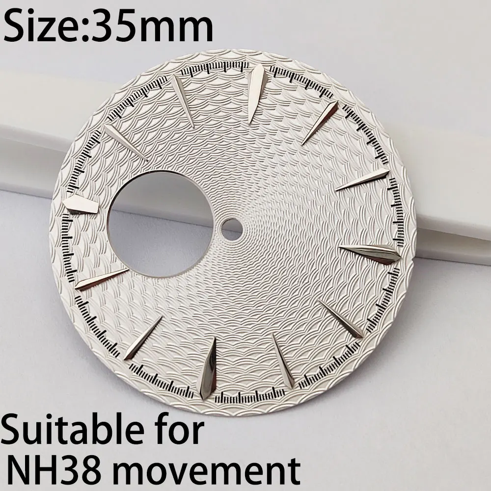 قرص 35 ملم NH38 قرص ساعة عصرية مع مجموعة متنوعة من الألوان قرص NH38 مناسب للساعة لحركة NH38 للرجال