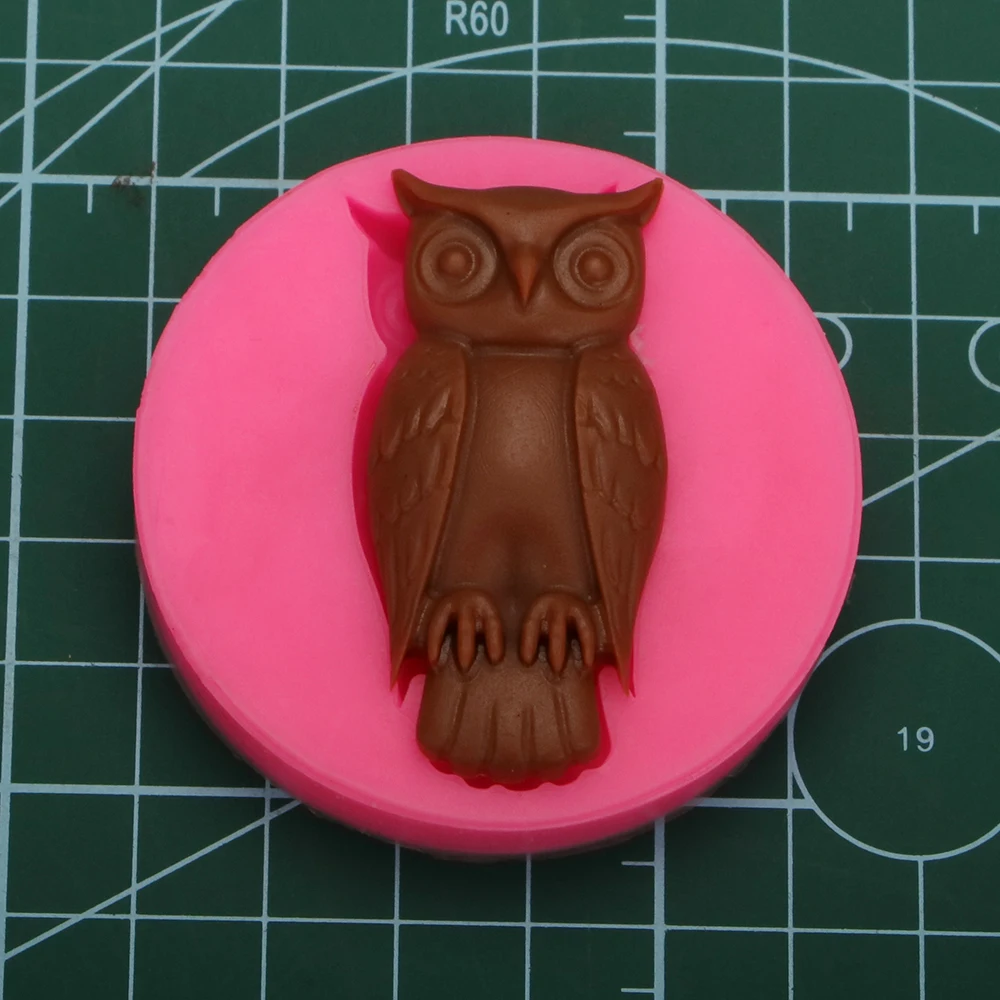 Chocolate mold silicone DIY owl soap mold fondant cake decorating tools silicone mold baking tools for cakes cooking tools F0907