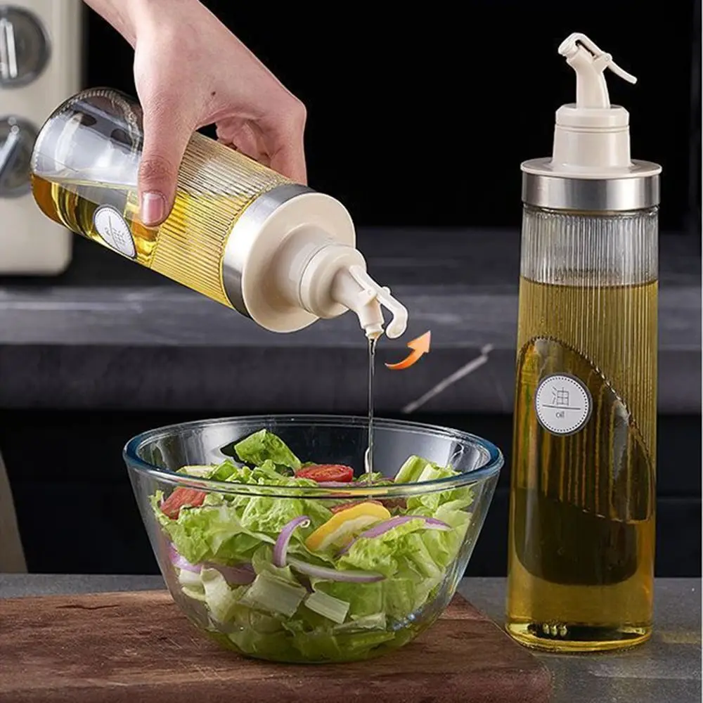 

Leak Proof Cooking Oil Pot Large Capacity Heat-resistant Olive Oil Dispenser Anti-slip Twist Seal Soy Sauce Jug Kitchen Use