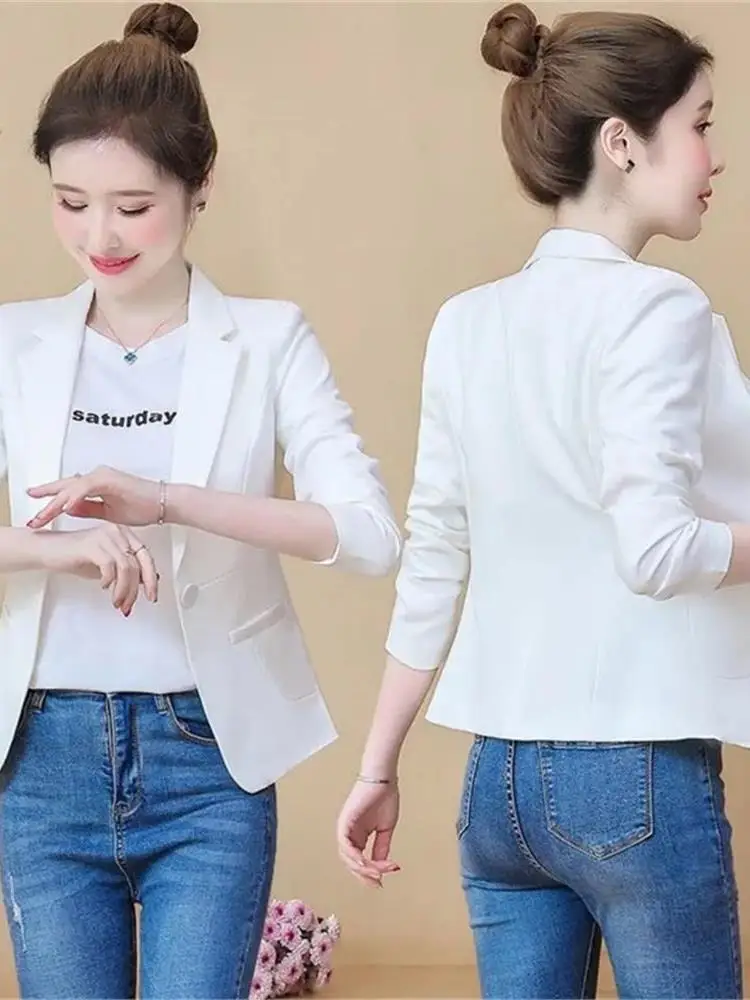 

Slim Fit ort Sle, женская весна-осень 2024, новая мода, повседневная корейская версия из тонкого материала, дизайнерская офисная одежда Cleanfit