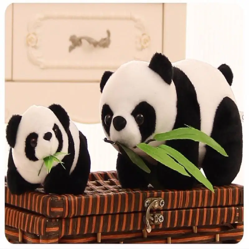 Oso de peluche de bambú para bebé y niño, juguete suave de Panda encantador, regalo de Navidad, 15cm, 1 unidad