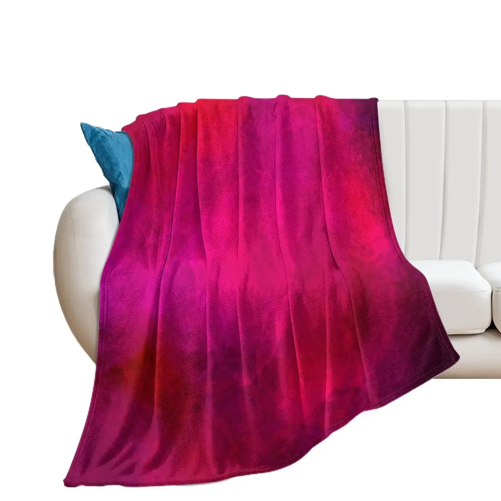 

fuschia Pink Throw Blanket Shaggy Soft Beds sofa bed Single Blankets