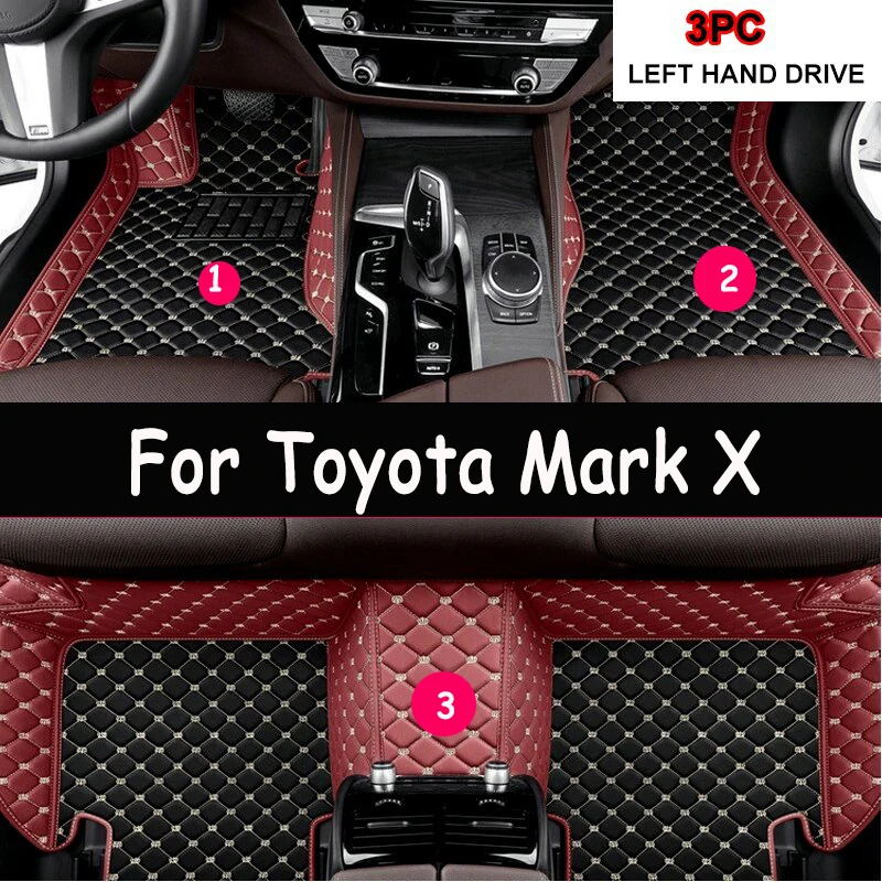 

Car Floor Mats For Toyota Mark X X130 2010-~2019 Accessories 2011 2012 2013