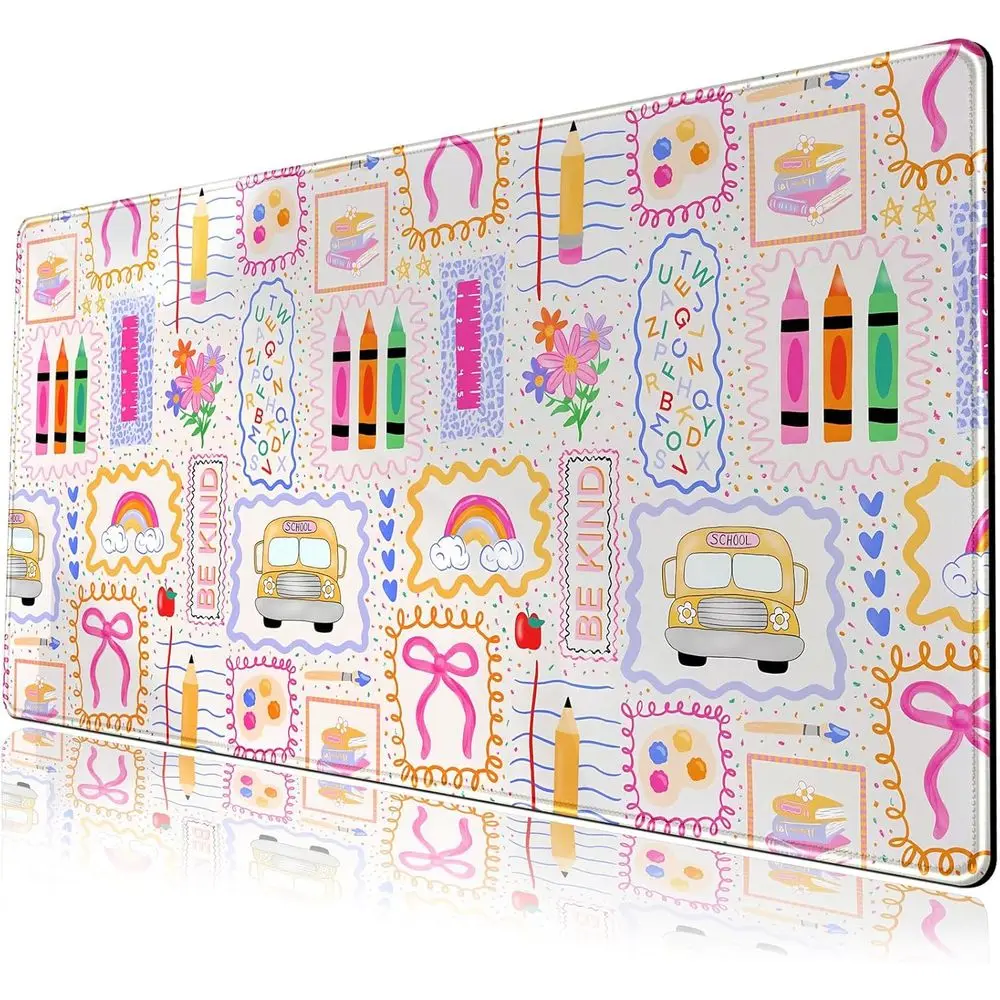 

Large 31.5x15.7 Mouse Pad for Teachers, Back-to-School Gift, Extended Gaming Mat, Keyboard & Laptop Desk Mat for Classroom Decor