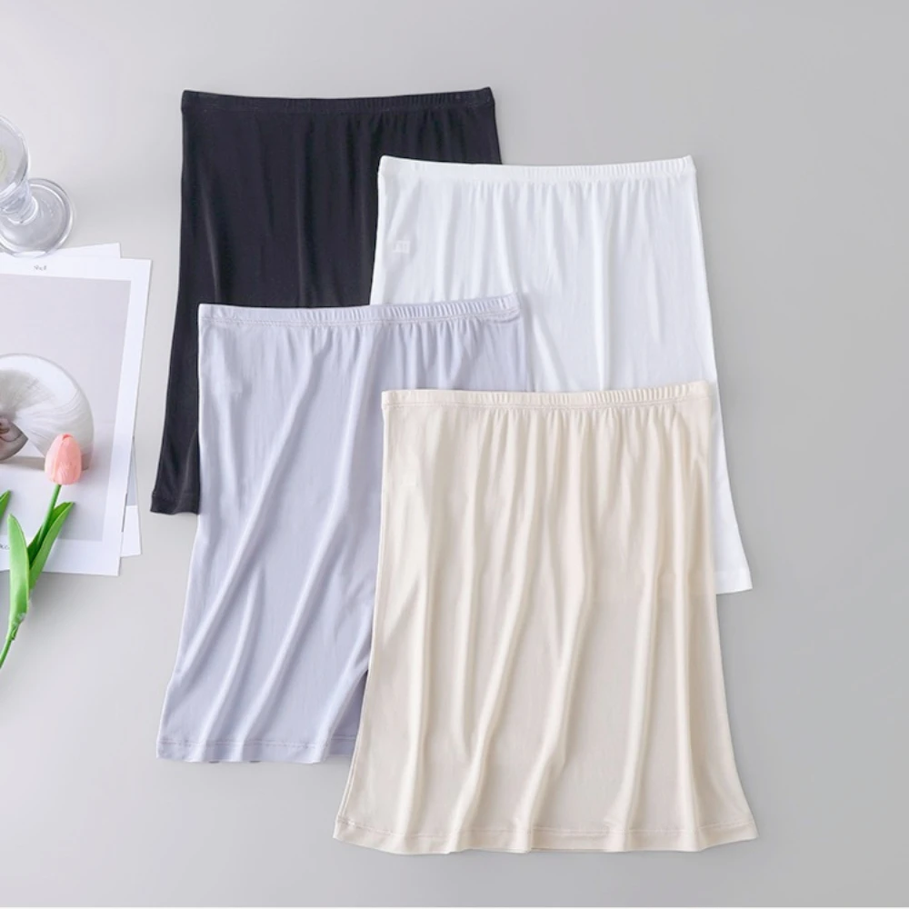 Pure Silk Women's Slip Underskirt Comfort Slip Dress Petticoat Under Skirt Combination Woman Summer Nightgown Luxury Lingerie