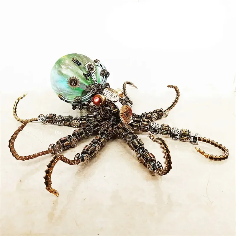 

16 Colors DIY Octopus Model Kit Metal Assembly Toy 3D Puzzle Mechanical Kit for Kids Adults Gift