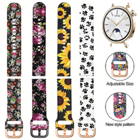 18mm Printed Silicone Strap For huawei watch GT 4-5 41mm Sport Women bracelet For Garmin Vivoactive 4S/Venu 2s bands Accessories