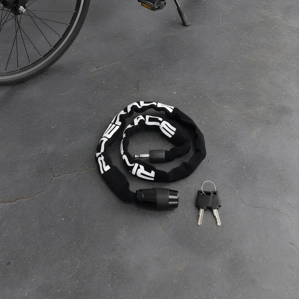 

Замок для цепи мотоцикла, портативный противоугонный замок для горного велосипеда с высокой безопасностью и 2 ключами для скутера, электрический электронный велосипед