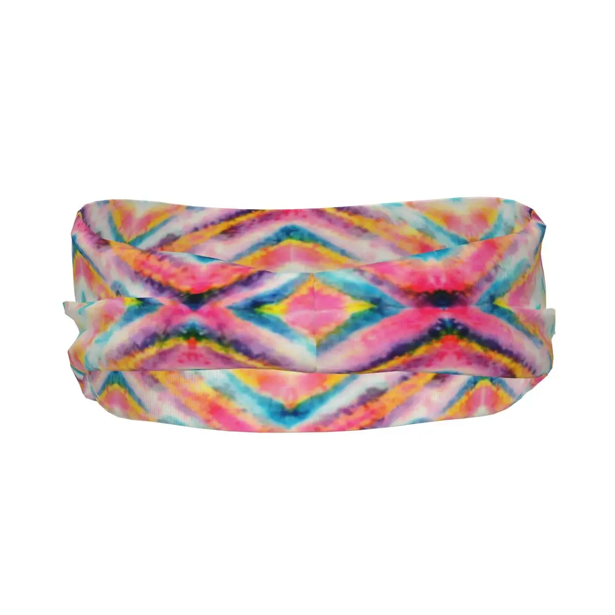 Sports Headband Elastic Sweatband Tie-Dye Pattern Yoga Running Basketball Decor Hair Band