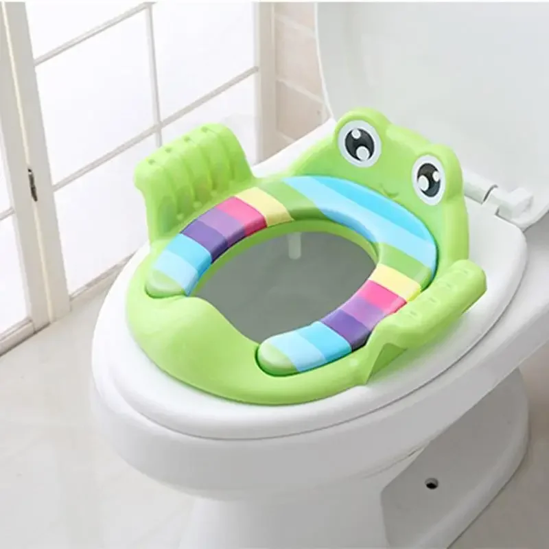 Toilette per bambini Sedile di sicurezza per bambini con bracciolo Ragazza Ragazzo Trainer Comodo cuscino per sedile WC portatile multifunzione per auto