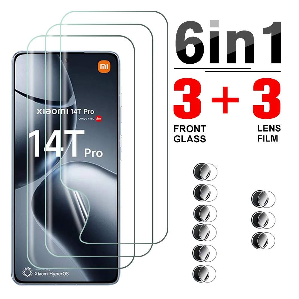 For Xiaomi 14T Pro Hydrogel Film 6in1 Camera Lens Glass Screen Protector For Xiaomi 14 T 14T Pro 14TPro 5G Soft Protective Films