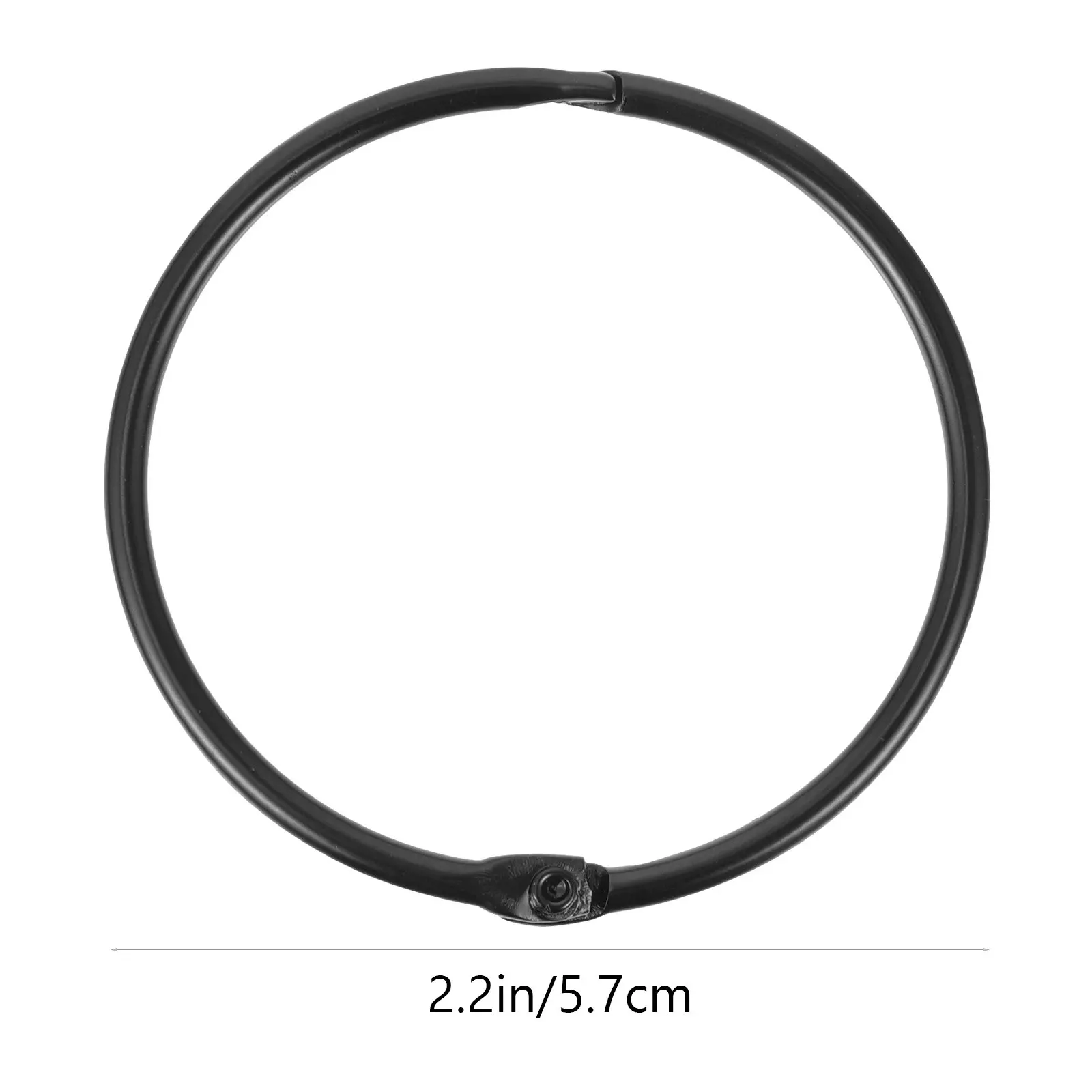 12Pcs Circular Curtain Rings Iron Metal Round Shower Curtain Hanging Rings for Window Curtains Roman Rod Decorative Accessories