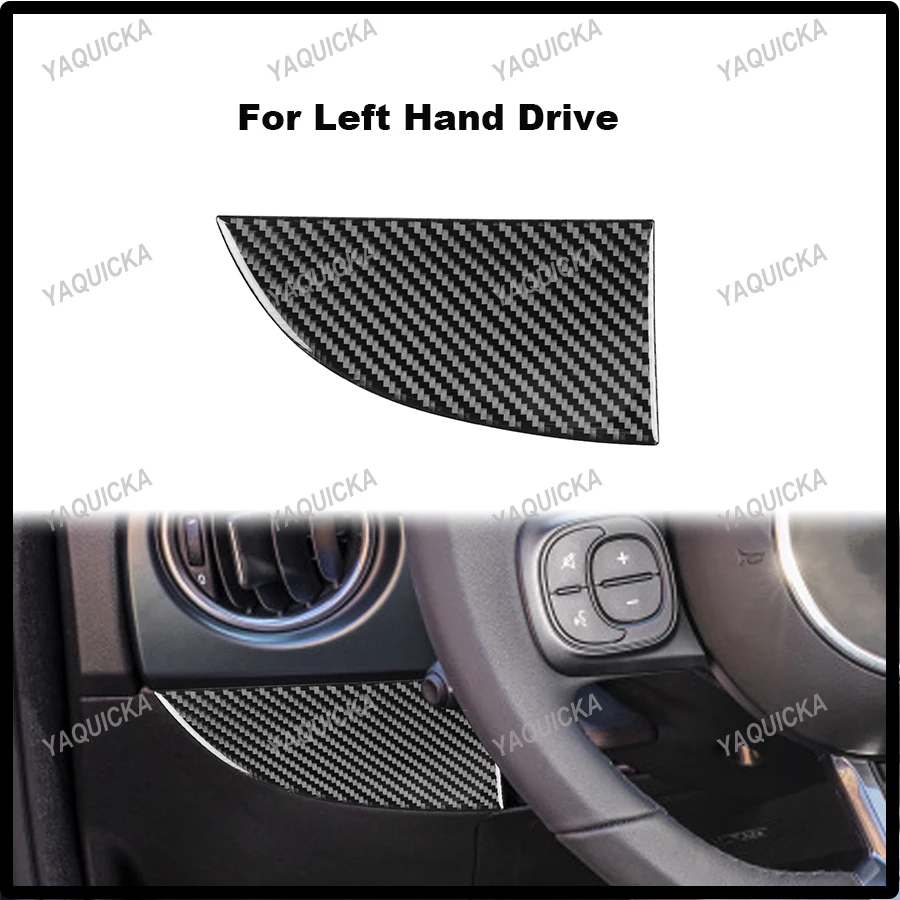 

Real Soft Carbon Fiber Car Stickers For Fiat 500 2008-2024 Abarth 595 2012-2023 Abarth 695 2017-2024 radio air vent panel frame