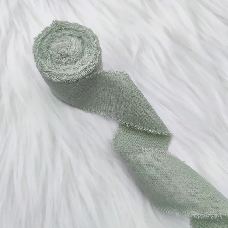 Solid Color Cotton Ribbon, 3.8cm x 5 Yards