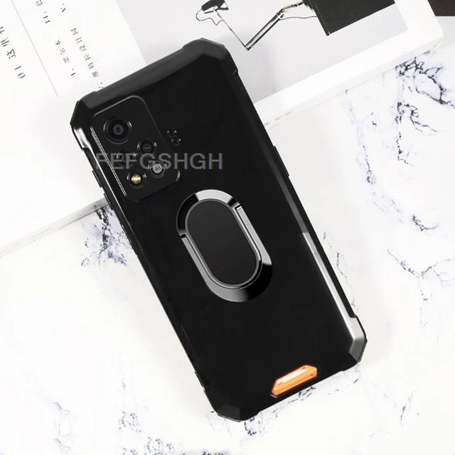 Dla Blackview BV4800 6.56 "BlackviewBV4800 BV 4800 Pro tylny uchwyt pierścieniowy uchwyt etui na telefon Smartphone TPU miękka pokrywa silikonowa
