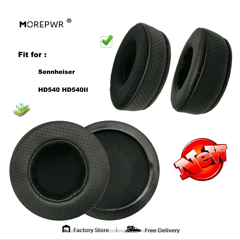 Replacement Ear Pads for Sennheiser HD540 HD540II HD 540 Headset Parts Leather Cushion Velvet Earmuff Earphone Sleeve Cover