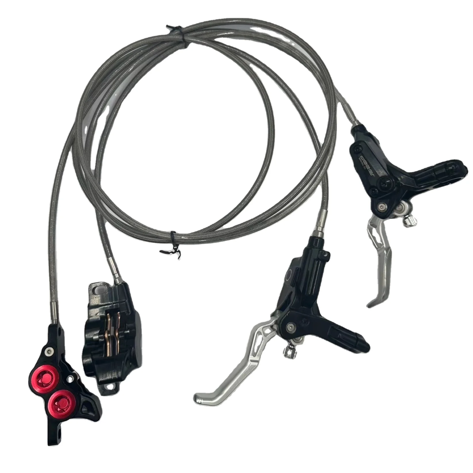 

Wholesale Electric Bicycle Power Oil Pressure Open System Four Piston Hydraulic Disc Brake for BMX Road Bicycles Cast Aluminum