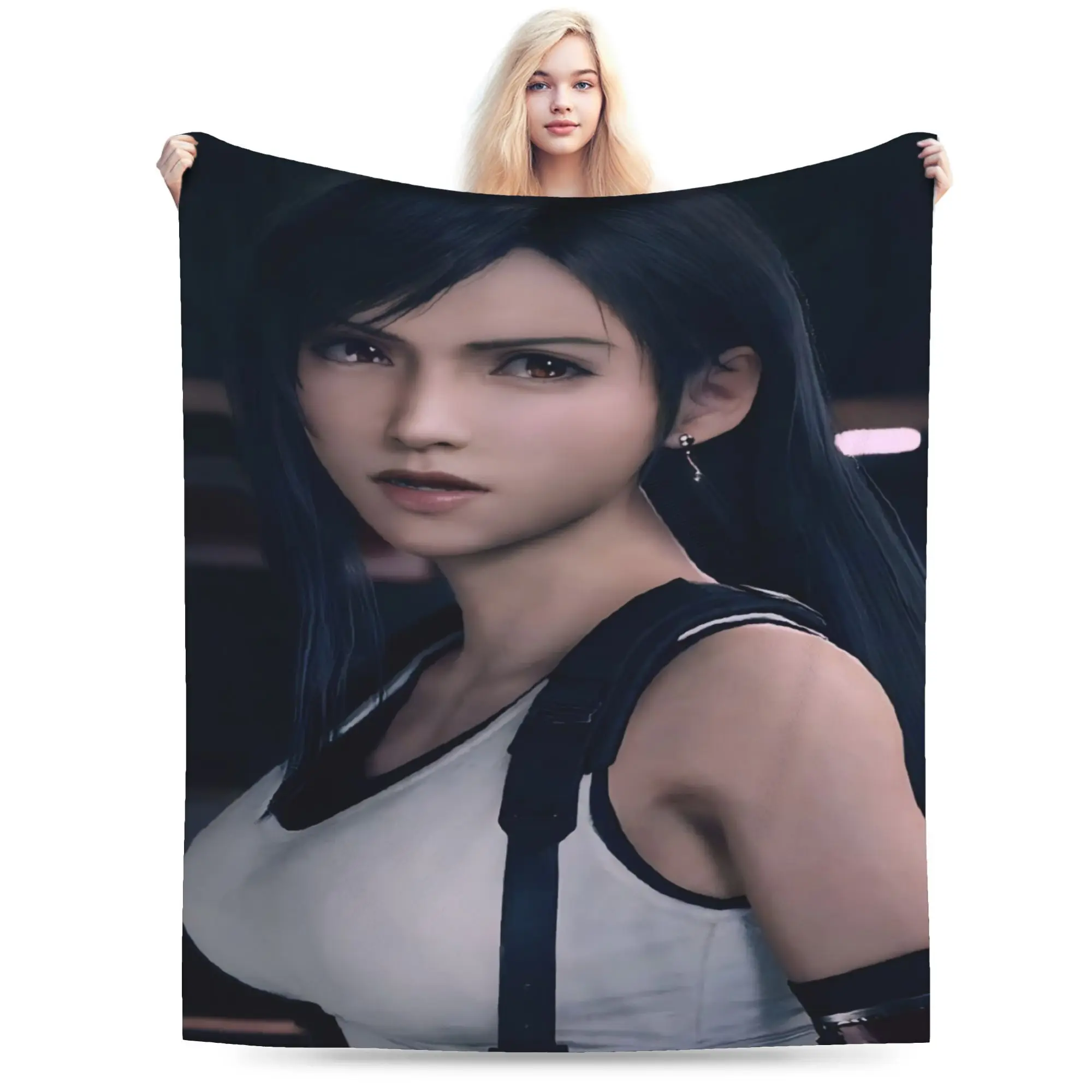 Tifa Lohart Style Collection Flannel printed blanket suitable for all seasons suitable for living room office sofa and travel