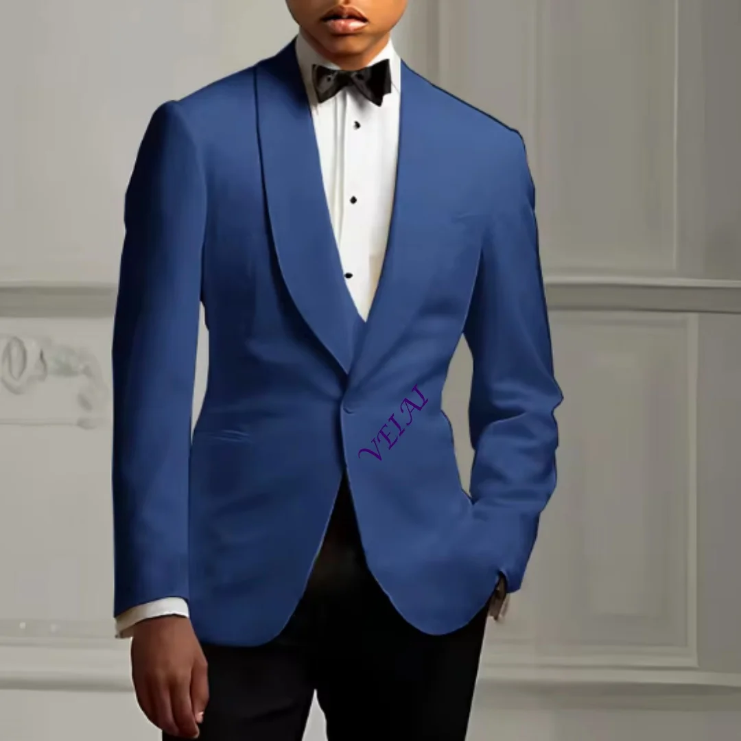 Ivory Boys Suit Jacket Pants 2 Piece Set Wedding Kids Tuxedo Custom Blazer 2-16 Years Old Fashion Outfit - view 2