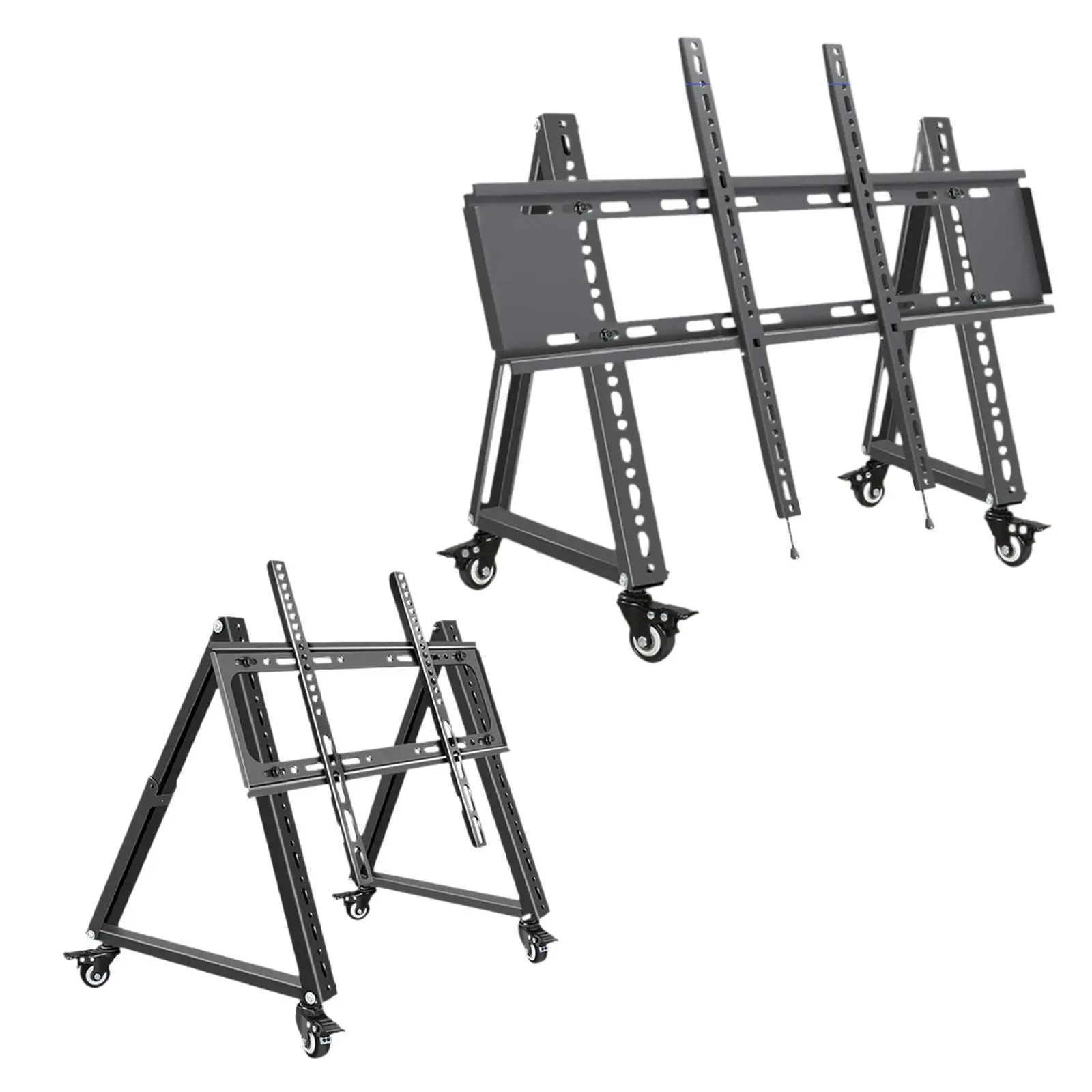 Low Height Mobile TV Stand for Flat Curved Screen TV, LED, LCD Versatile Sturdy