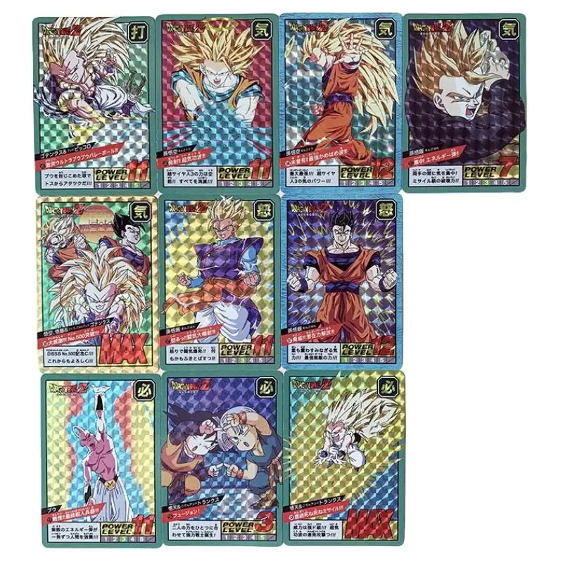 

10Pcs/set Dragon Ball Fierce Fighting Episode 12 First Edition Redrawn Re-Engraved Flash Card Anime Characters Collection Cards