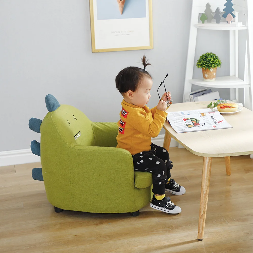 Canapé pour enfants, petit tabouret, mignon, design de dessin animé, meubles de maison